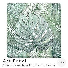 Art　Panel　Seamless　pattern　tropical　leaf　paim　アートパネル