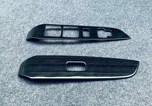 ソリオ に適合 For Solio 4代目 MA27S/MA37S型 2021年〜 ドアウインドー ボタンパネルカバー ガーニッシュ 調整スイッチ ベゼルフレーム (ブラック)