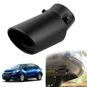 ホンダ ヴェゼル RU1/2/3/4型 専用 マフラー カッター 車のテールパイプ カスタム 排気口 排気管 外装パーツ ステンレス鋼 塗装工程 防錆 防食 真っ直ぐな口 曲がった口 テールパイプ 排水穴付