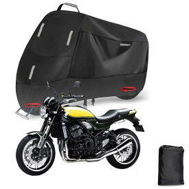 300D 厚手バイクカバーに適用 カワサキ Z900RS バイクカバー 全天候型 オートバイカバー 防水 紫外線防止 盗難防止 バイク用車体カバー 前後5つの反射ストリップ 収納バッグ付き【230*95*125cm】 (Color : Z900RS)