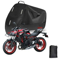 300D 厚手バイクカバーに適用 カワサキZ650RS バイクカバー 全天候型 オートバイカバー 防水 紫外線防止 …
