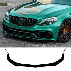 �t�����g�o���p�[ ���b�v�X�v���b�^�[ �X�|�C���[ �{�f�B�L�b�g Benz C Class W205 S205 2015-2022 C63 AMG 4�h�A/5�h�A�Ή� �O���X�u���b�N