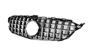 �����Z�f�XW205 C�N���XC200 C300 C43 AMG 2019-2021�p�t�����g�o���p�[�O���� �u���b�N�V���o�[