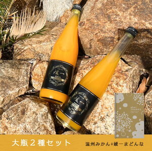 【 特選 媛一 みかんジュース 2本セット ( 媛一みかんジュース + 媛一まどんなジュース 各1本 )】 送料無料 ストレート果汁100%ジュース 小林果園 無添加 濃厚 国産 四国 愛媛 西宇和 八幡浜