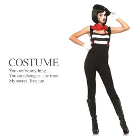 【売り切り】 パントマイムコスチューム 3点セット ハロウィン コスプレ 衣装 コスチューム 【Leg Avenue レッグアベニュー LG-85222】【地味ハロウィン】