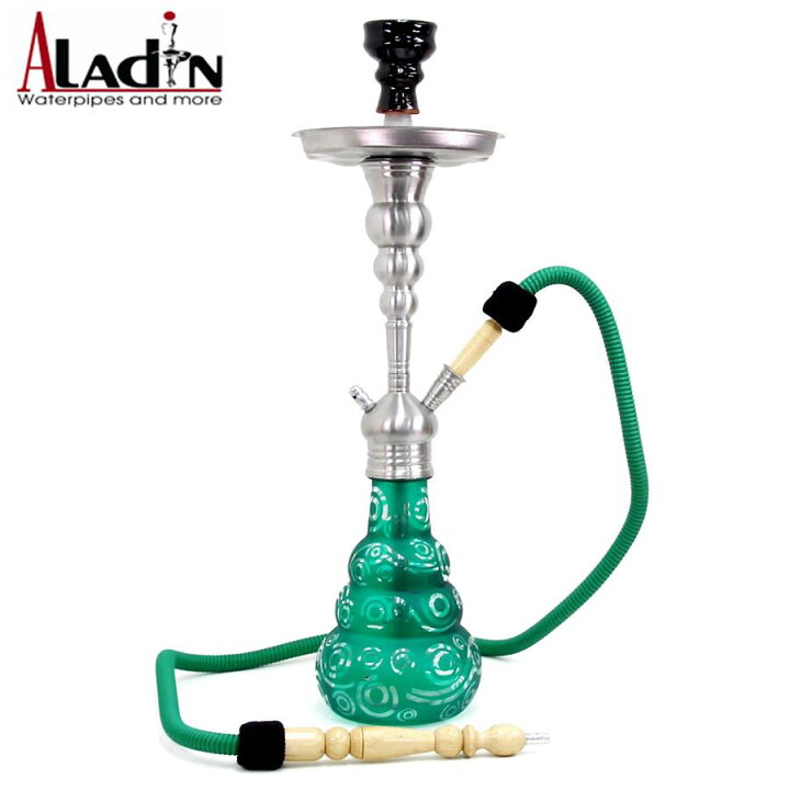 楽天市場】シーシャ パイプ 本体 Aladin ROY 20 GREEN 56cm 水タバコ 