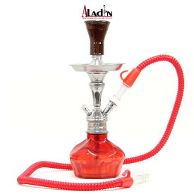 シーシャ パイプ 本体 Aladin ROY 2 RED 32cm シーシャ 水タバコ 水パイプ フーカー アロマスモーク ナルギレ shisha hookah