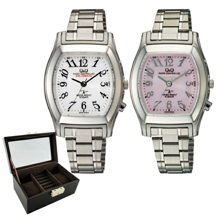 楽天市場 ペアボックス付き 電波ソーラー 小さい 30mm 腕時計 時刻合わせ不要 ペア ウォッチ 国内正規品 Citizen シチズン Q Q キューアンドキュー 時計 メンズ レディース アナログ 小ぶり 同サイズ 合格 入学 卒業 社会人 記念日 母の日 父の日 22 ペアウォッチ