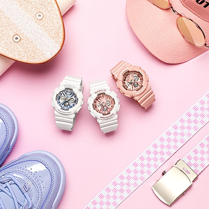 楽天市場 選べる3カラー 国内正規品 Casio カシオ Baby G ベビーg 時計 レディース 腕時計 耐衝撃構造 ビッグケース メタリックカラー メンズライク クールモデル ストリートファッション Ba 130シリーズ ビジネス 男性 ブランド 誕生日 お祝い ギフト お洒落