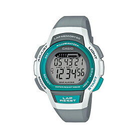 充実のコスパ！電池約5年寿命！ CASIO カシオ 国内正規品 腕時計 レディース SPORTS GEAR スポーツギア デジタル ジョギング ランニング ホワイト×グレー 防水 LWS-1000H-8AJH 女性 仕事 誕生日 ギフト 内祝い 母の日 お祝い