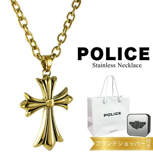 POLICE◇喜平ネックレス/メッキ/GLD/メンズ ポリス ネックレス 