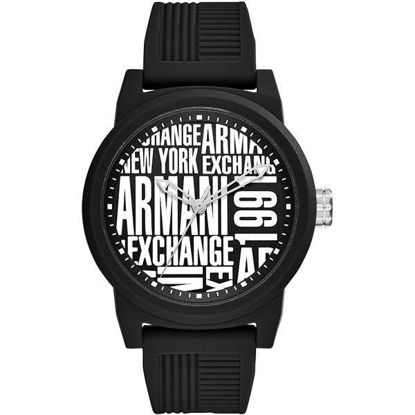 絶妙なデザイン アルマーニ エクスチェンジ 時計 メンズ 腕時計 ATLC ブラック シリコンラバー AX1443 ビジネス 男性 誕生