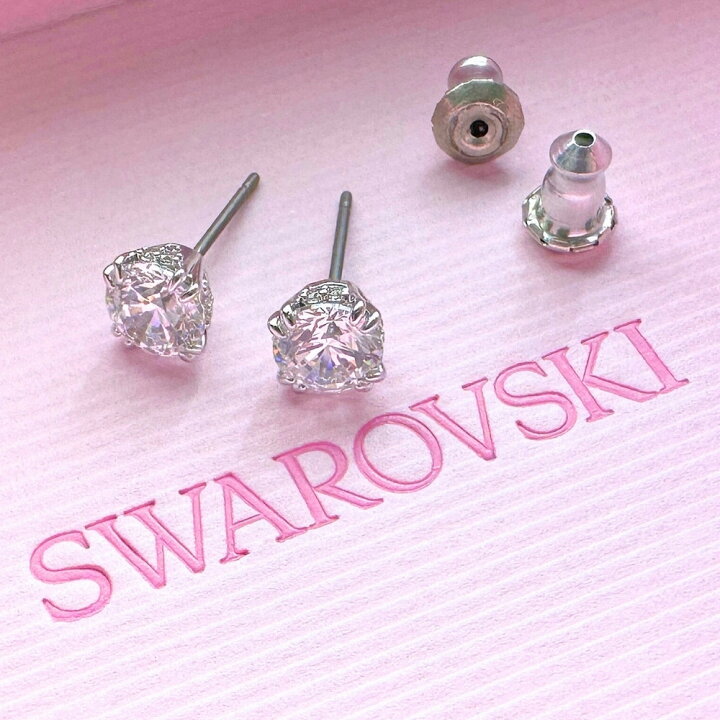楽天市場】スワロフスキー 純正ショッパー付き ピアス レディース 