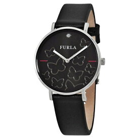 FURLA フルラ 時計 レディース 腕時計 女性 ブラック 黒 バタフライ 蝶々 革 レザー R4251113511 時計 誕生日 ギフト 内祝い 父の日 お祝い