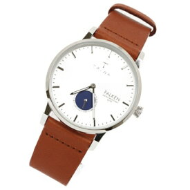 トリワ 時計 メンズ レディース ユニセックス 腕時計 ファルケン スモセコ ブラウン レザー シルバー FAST111-CL010212 誕生日 ギフト 卒業 入学 お祝い