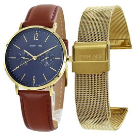 ベーリング 腕時計 手表 ユニセックス 男女兼用 替えストラップ付き シンプル 革ベルト ステンレスベルト おしゃれ 結婚記念日 夫 旦那 父親 男性 嫁 妻 母親 女性 誕生日 プレゼント 敬老の日 退職祝い クリスマスプレゼント ランキング お祝い