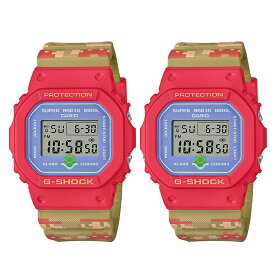 マリオ×G-SHOCK コラボウォッチ ペアウォッチ お揃い 2本セット 同じ時計 シェア スーパーマリオブラザーズ ジーショック アウトドア キャンプ レジャー プレゼント ギフト レトロ ゲーム ファミコン 30代 40代 50代 内祝い 母の日 お祝い