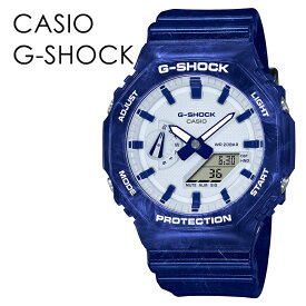 CASIO G-SHOCK Gショック カジュアル ブルー ホワイト オクタゴン シンプル カシオ メンズ レディース 腕時計 ファッション アウトドア おしゃれ さわやか かっこいい アナデジ ジーショック 時計 記念日 内祝い 父の日 お祝い