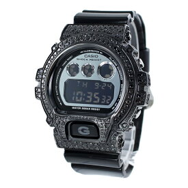 Gショック 時計 DW-6900専用 カスタム ベゼル パーツ付 メンズ 腕時計 防水 三つ目 デジタル ブラック 海外モデル DW-6900NB-1 C-001-bk ビジネス 男性 誕生日 ギフト 内祝い 父の日 お祝い