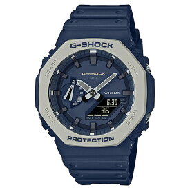 CASIO G-SHOCK Gショック ジーショック カシオ 時計 メンズ レディース 腕時計 アナデジ 八角形 薄型ケース カーボンコアガード ネイビー ユーティリティカラー 内祝い 母の日 お祝い