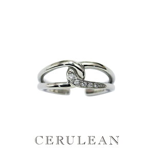 CERULEAN ZA JtO fB[X VR_Ch 0.04ct C[Jt w 2WAY T[WJXeX AM[Ή Vo[ Ki a ޏ  LO Mtg NX