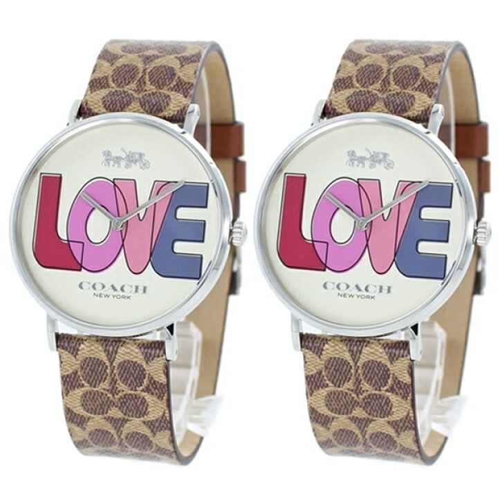 楽天市場 ペア 夫婦 友達 カップル おしゃれ コーチ Love ラブ 腕時計 ペアウォッチ メンズ レディース レザーバンド 合格 入学 卒業 社会人 記念日 クリスマス プレゼント 22 ペアウォッチ 腕時計 ノップル