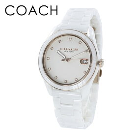 COACH コーチ 時計 レディース 母の日 腕時計 手表 プレストン クリスタル ホワイト セラミック 14503263 誕生日 ギフト ポイント消化 ランキング お祝い