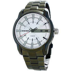 1本限り ディーゼル 腕時計 メンズ シンプル アームバー メンズウォッチ メンズ腕時計 グリーン ステンレスベルト 男性 彼氏 誕生日プレゼント DIESEL 内祝い 父の日 お祝い