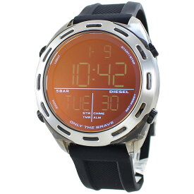 デジタル スポーツ 海外 出張 旅行 ビッグフェイス シリコンストラップ プレゼント 腕時計 メンズ ディーゼル レインボー ブラック 内祝い 父の日 お祝い