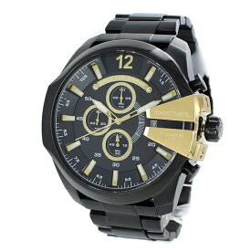 ディーゼル 時計 メンズ 腕時計 ブラック メタル デイカレンダー クロノグラフ メガチーフ DZ4338 ビジネス 男性 誕生日 ギフト 卒業 入学 お祝い