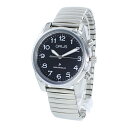 時間を音でお知らせ 音声 時刻 しゃべる ボイス 腕時計 手表 時刻調整不要！電波 おしゃれ 全盲 弱視者 老眼 メンズ レディース 男女兼用 黒 文字盤 伸縮ベルト お年寄り 高齢者 合格 社会人 記念日 成人 卒業 入学