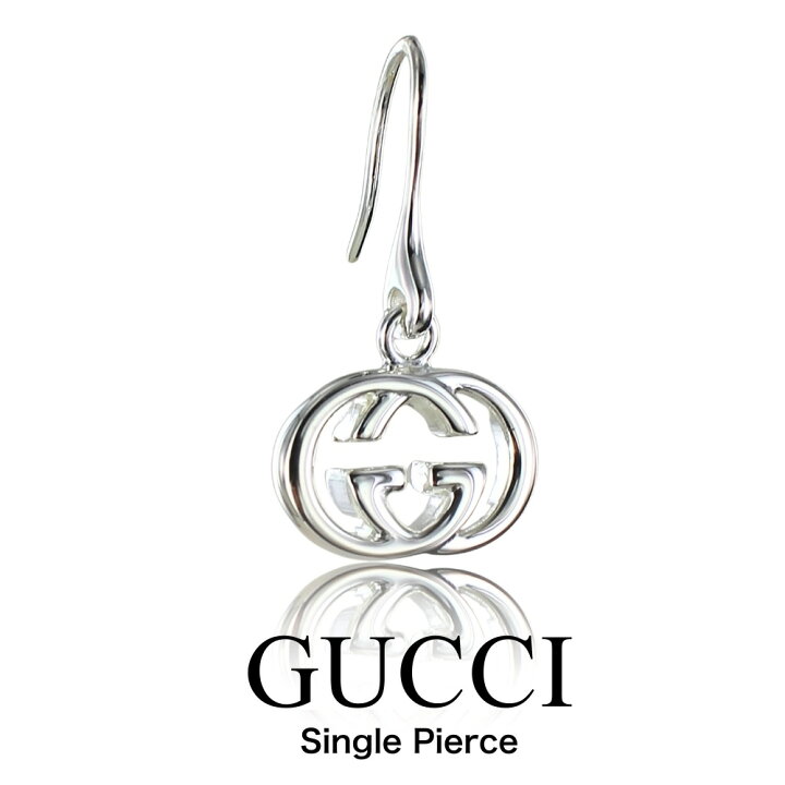 楽天市場】片耳ピアス GUCCI グッチ ピアス 片耳 Gロゴ フック メンズ 