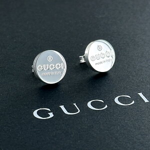 GUCCI グッチ ピアス 丸型 レディース シルバー925 両耳ピアス シンプル おしゃれ 結婚式 結婚記念日 プレゼント 妻 彼女 誕生日プレゼント 女性 母ギフト チェーンネックレス ジュエリー クリ