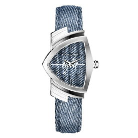 ハミルトン 時計 レディース 腕時計 VENTURA ベンチュラデニム シルバーケース デニムレザー ブルー H24211941 誕生日 ギフト 記念日 内祝い 母の日 お祝い