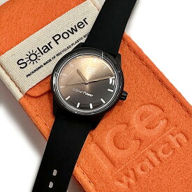 アイスウォッチ ソーラー腕時計 レディース かわいい メンズ腕時計 ブランド ソーラー サンセットブラック 36ミリ 軽い シリコン アイスソーラーパワー プレゼント 誕生日プレゼント 内祝い 父の日 お祝い