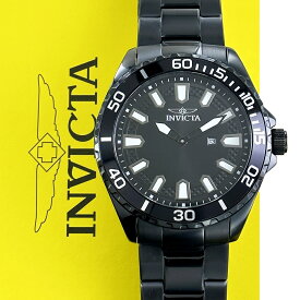 インビクタ 腕時計 メンズ invicta プロダイバー 黒文字盤 ブラック フォーマル インヴィクタ おしゃれ ブランド 男性 プレゼント 時計 ステンレス ビジネス 仕事 入社祝い 退職祝い 父親 夫 彼氏 誕生日 記念日 ギフト 内祝い 父の日 お祝い