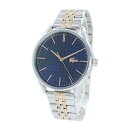 LACOSTE ラコステ 時計 メンズ 腕時計 手表 42ミリ ネイビー ピンクゴールド シルバー ステンレス シンプル 2011048 成人 卒業 入学