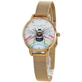 オリビアバートン 腕時計 レディース 電池式 ステンレス ブランド Bee 蜂 レインボー おしゃれ シンプル 女性 プレゼント 彼女 母 誕生日 記念日 ギフト 時計 内祝い 父の日 お祝い