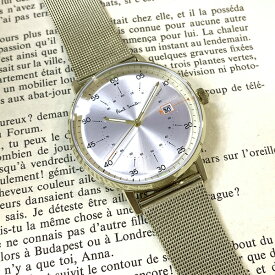 ポールスミス 時計 メンズ 腕時計 Gauge ゴールド メッシュブレスレット P10130 ビジネス 男性 時計 誕生日 ギフト 内祝い 父の日 お祝い