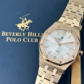 正規品 ビバリーヒルズ ポロクラブ 腕時計 レディース ダイアモンド ダイヤ ステンレス 時計 シンプル おしゃれ 女性 誕生日プレゼント 記念日 ギフト 妻 母 結婚記念日 ローズゴールド ブレスレット 時計 内祝い 父の日 お祝い