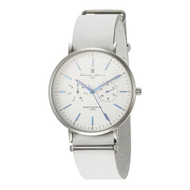 国内正規品 サルバトーレマーラ 時計 メンズ レディース 腕時計 ホワイト レザー SM15117-SSWHBL ビジネス 男性 時計 誕生日 ギフト 卒業 入学 お祝い