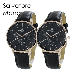 カップル ペアウォッチ 彼氏 彼女 夫婦 サルバトーレマーラ 腕時計 手表 シンプル カジュアル ビジネス お出かけ お揃い メンズ レディース 時計 アナログ 日付 カレンダー 国内正規品 誕生