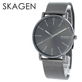 スカーゲン 時計 メンズ 北欧 腕時計 Signatur シグネチャー 40ミリ グレー メッシュ ステンレス SKW6577 ビジネス 男性 時計 誕生日 ギフト 内祝い 父の日 お祝い