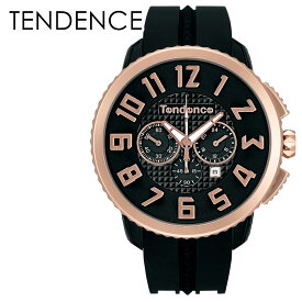 テンデンス 腕時計 メンズ レディース ガリバー47 ブラック ゴールド インパクト クロノグラフ 3Dインデックス モダン シリコンベルト 10代 20代 30代 おしゃれ ファッション 個性的 贈り物 サプライズプレゼント 誕生日プレゼント 父の日