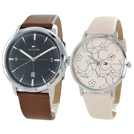 ペアギフト トミーヒルフィガー ペアウォッチ シンプル 腕時計 革ベルト お揃い 時計 メンズ レディース レザー ペア カップル 記念日 誕生日 実用的 プレゼント 母の日 内祝い 父の日 お祝い