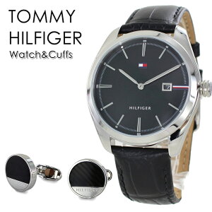 トミーヒルフィガー 腕時計 手表 メンズ 男性 アクセサリーセット ギフトボックス カフス付き かっこいい 父 おしゃれ ブランド 感謝 誕生日 男友達 ギフト 贈り物 レザーベルト ウォッチ ブ