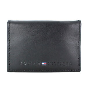 【シワあり 訳あり アウトレット品の為、お値引き 値下げ】トミーヒルフィガー カードケース スリム 名刺入れ ブランド メンズ ブラック ブラウン 贈り物 実用的 ファッション小物 誕生日