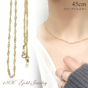 18 `F[lbNX K18 fB[X lbNX `F[  18K 45cm Vv i ig S[h  v[g v[g    a  LO Mtg 蕨 N