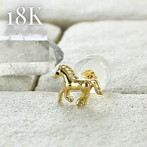楽天市場】18金 ピアス 馬の通販