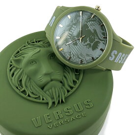 ヴェルサス ヴェルサーチ 腕時計 メンズ おしゃれ 緑 ラバーベルト ブランド 時計 男性 プレゼント 彼氏 プレゼント 男友達 夫 父 誕生日 結婚式 記念日 ギフト お祝い 内祝い 父の日 お祝い